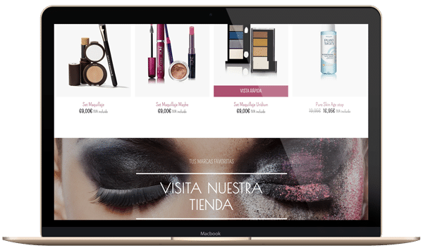 diseño de tiendas online de cosmética